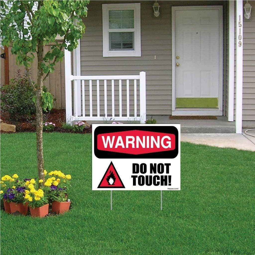Danger: Do Not Touch Sign or Sticker - Image 8