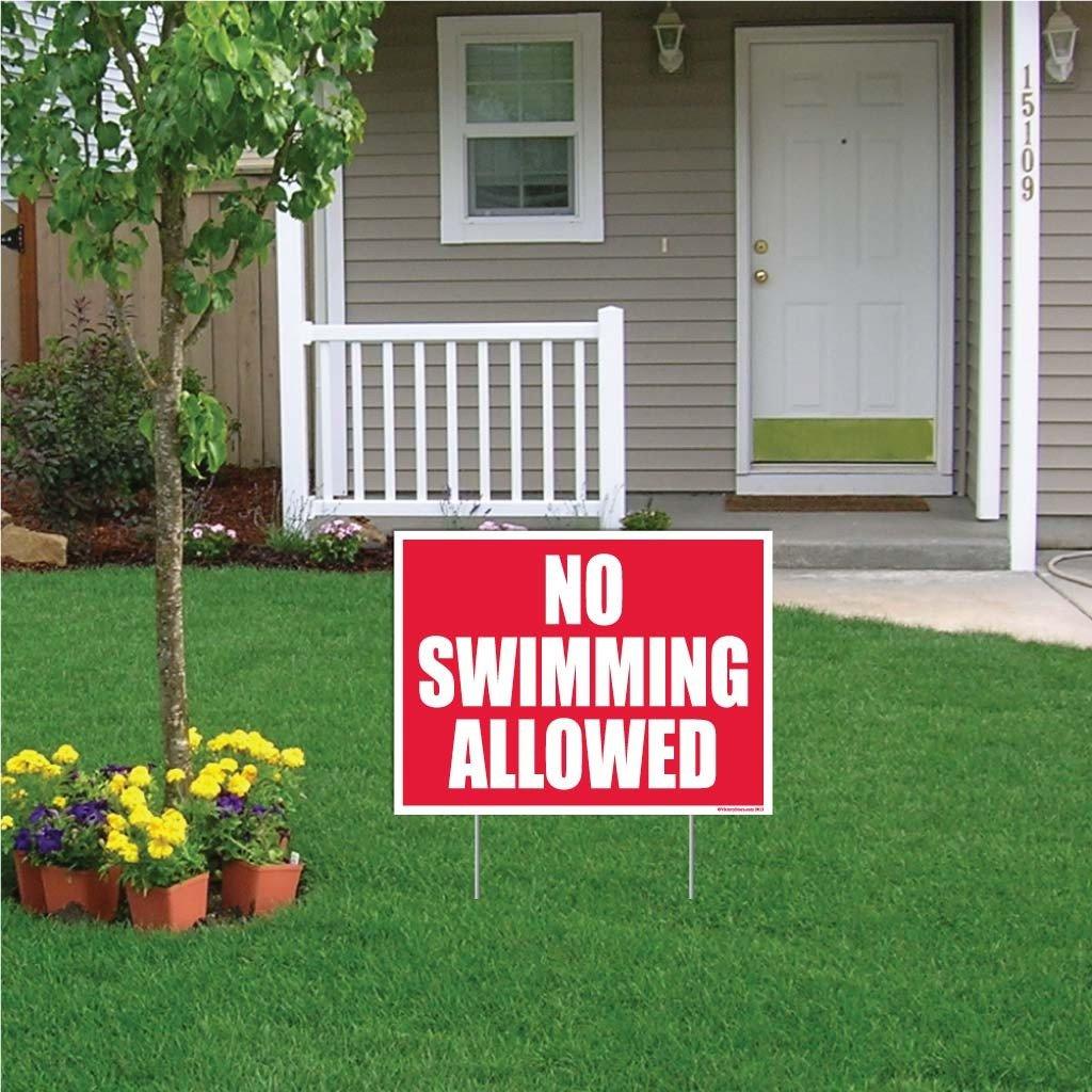 No Swimming Allowed Sign or Sticker - Image 11