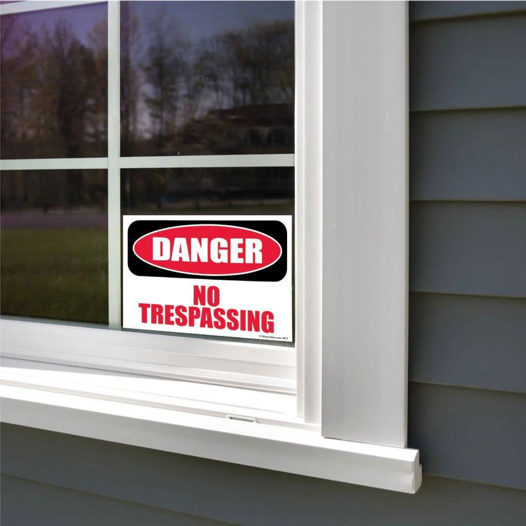 No Trespassing Sign or Sticker - Image 6