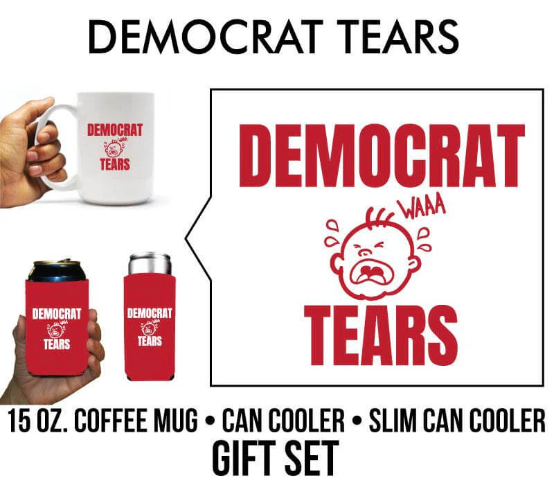 Funny Political Democrat Tears Gift Set - Image 4