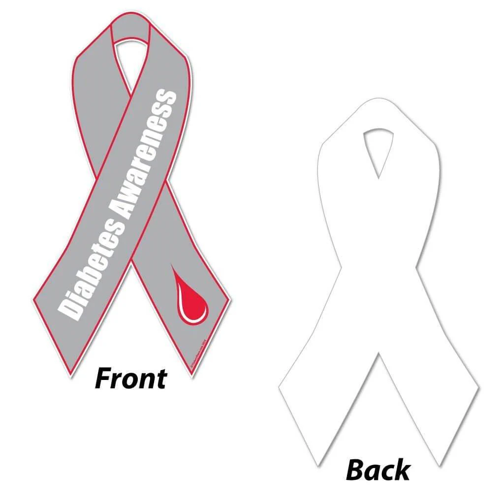 Diabetes Awareness Ribbon Yard Sign - Image 4