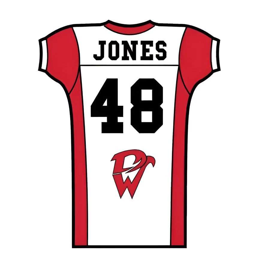Die Cut Football Jersey Cutout One Sided Yard Signs - Image 5