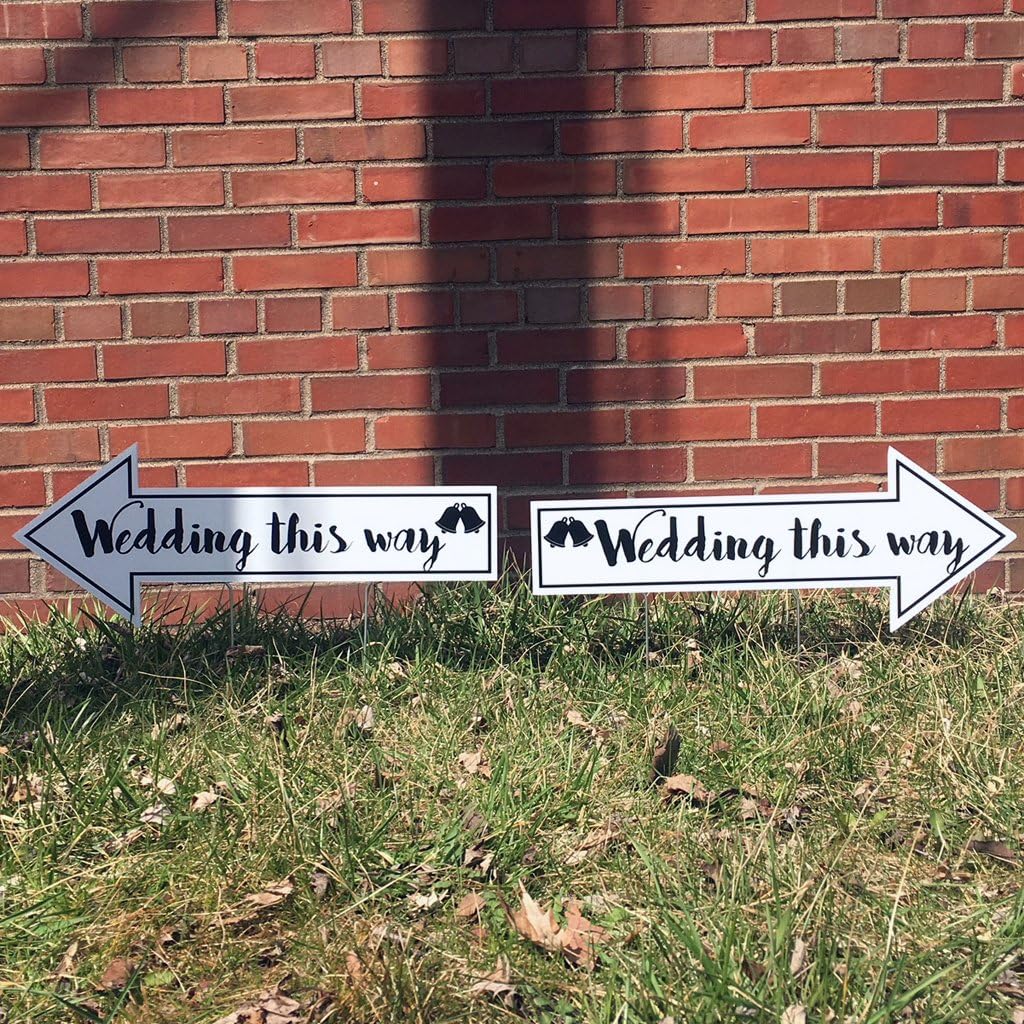 Directional Wedding Yard Signs | 2-Pack - Image 3