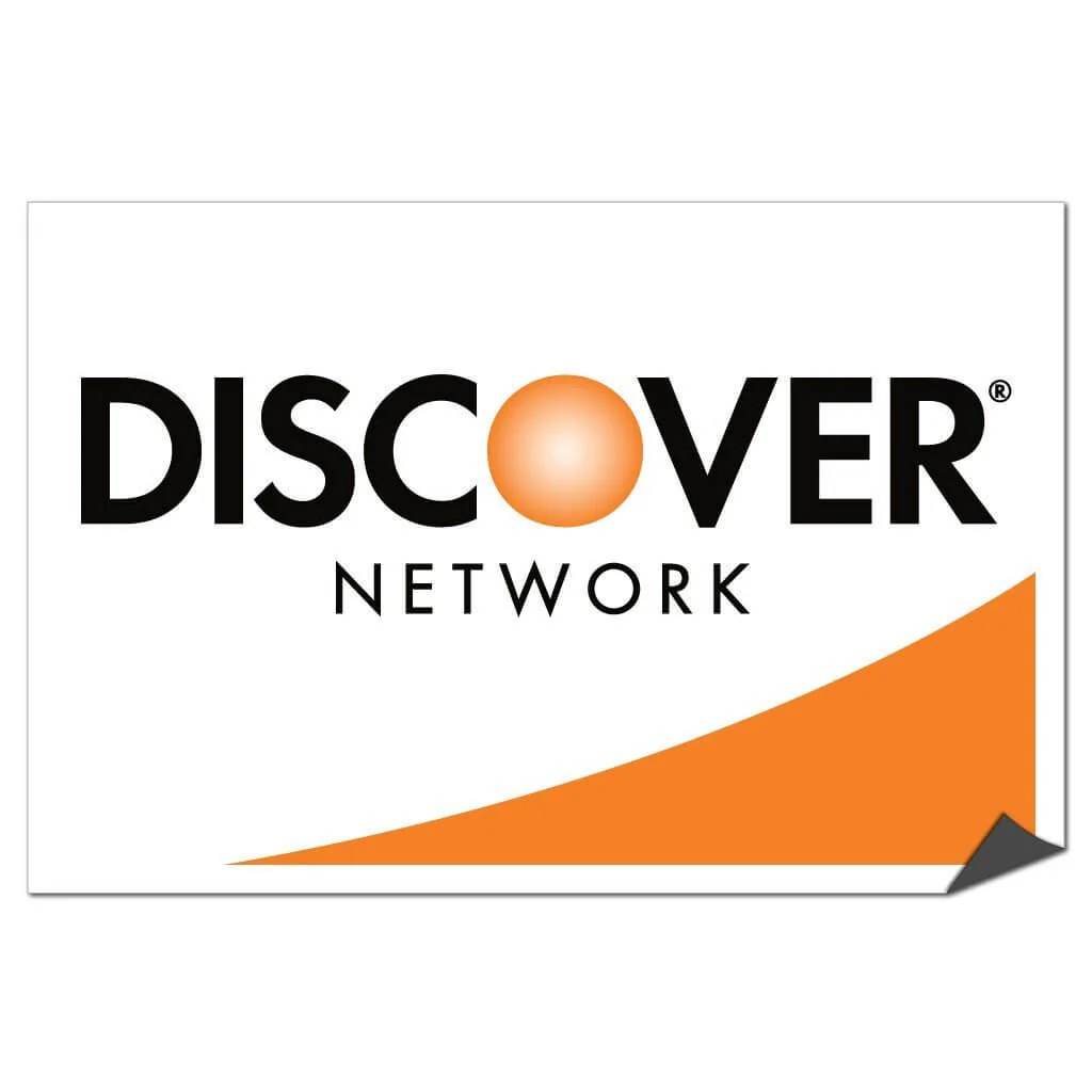 Discover Credit Card Sign or Sticker - Image 5