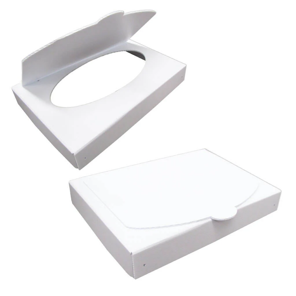 Disposable Corrugated Plastic Trash Can Lid - Image 4