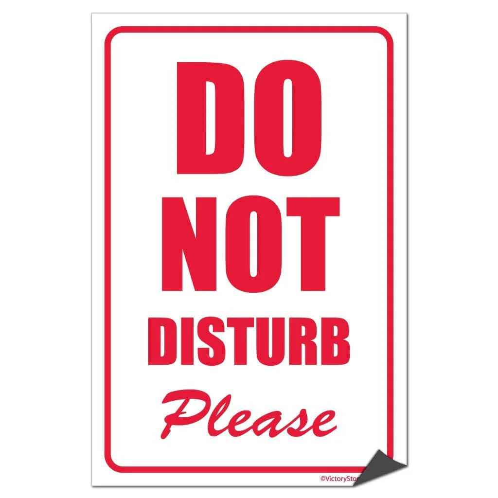Do Not Disturb Sign or Sticker - Image 6
