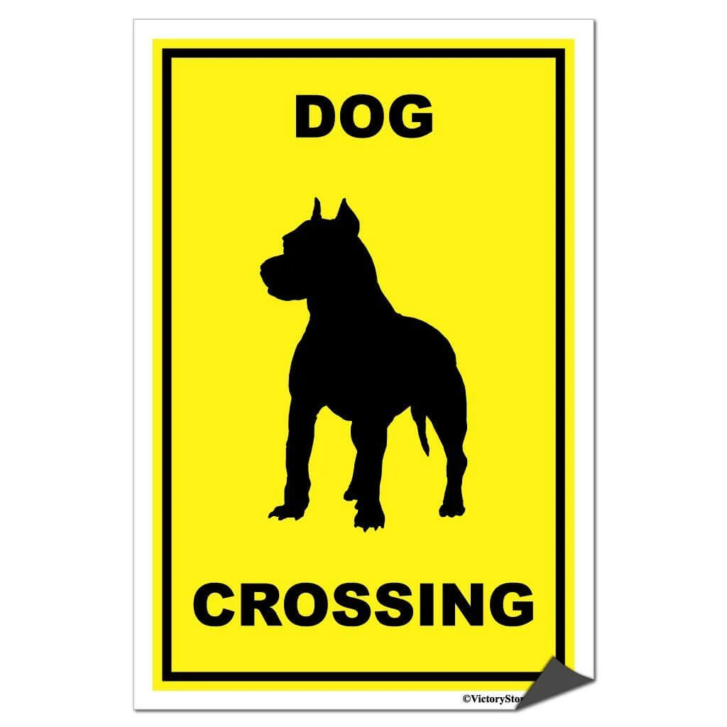 Dog Crossing Sign or Sticker - Image 7