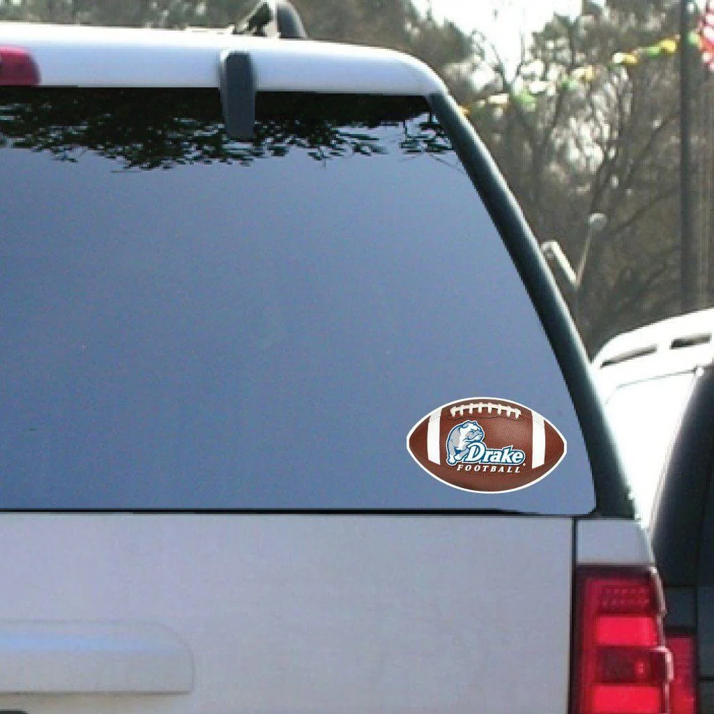 Drake University Football Window Decal Set of 2
