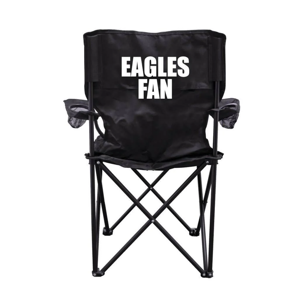 Eagles Fan Black Folding Camping Chair