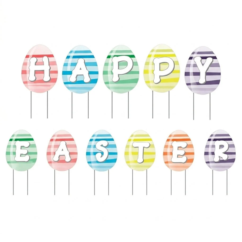 Happy Easter Eggs Yard Decoration - Image 2