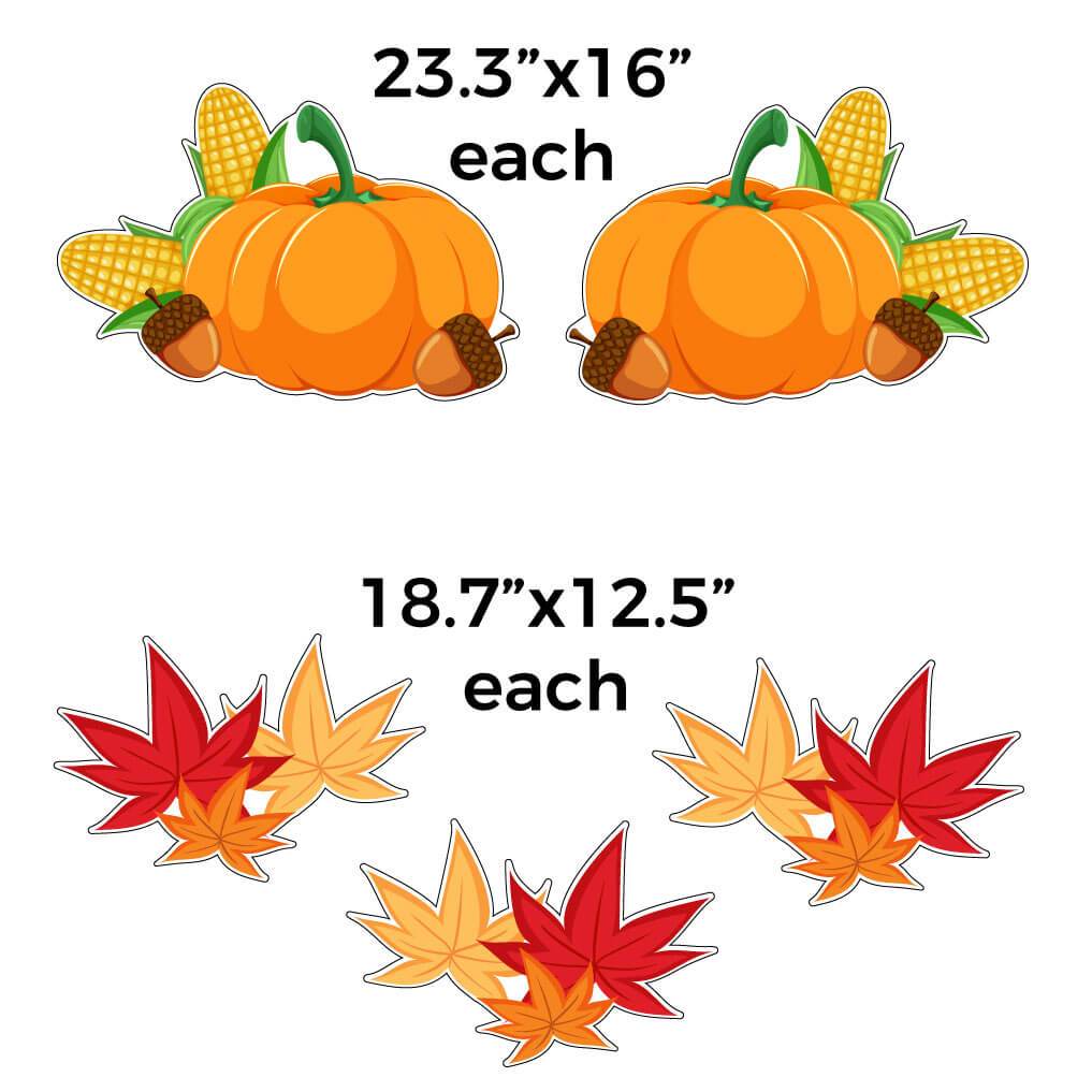 EAT HAM Thanksgiving Turkeys Themed Yard Card Set of 12 - Image 4