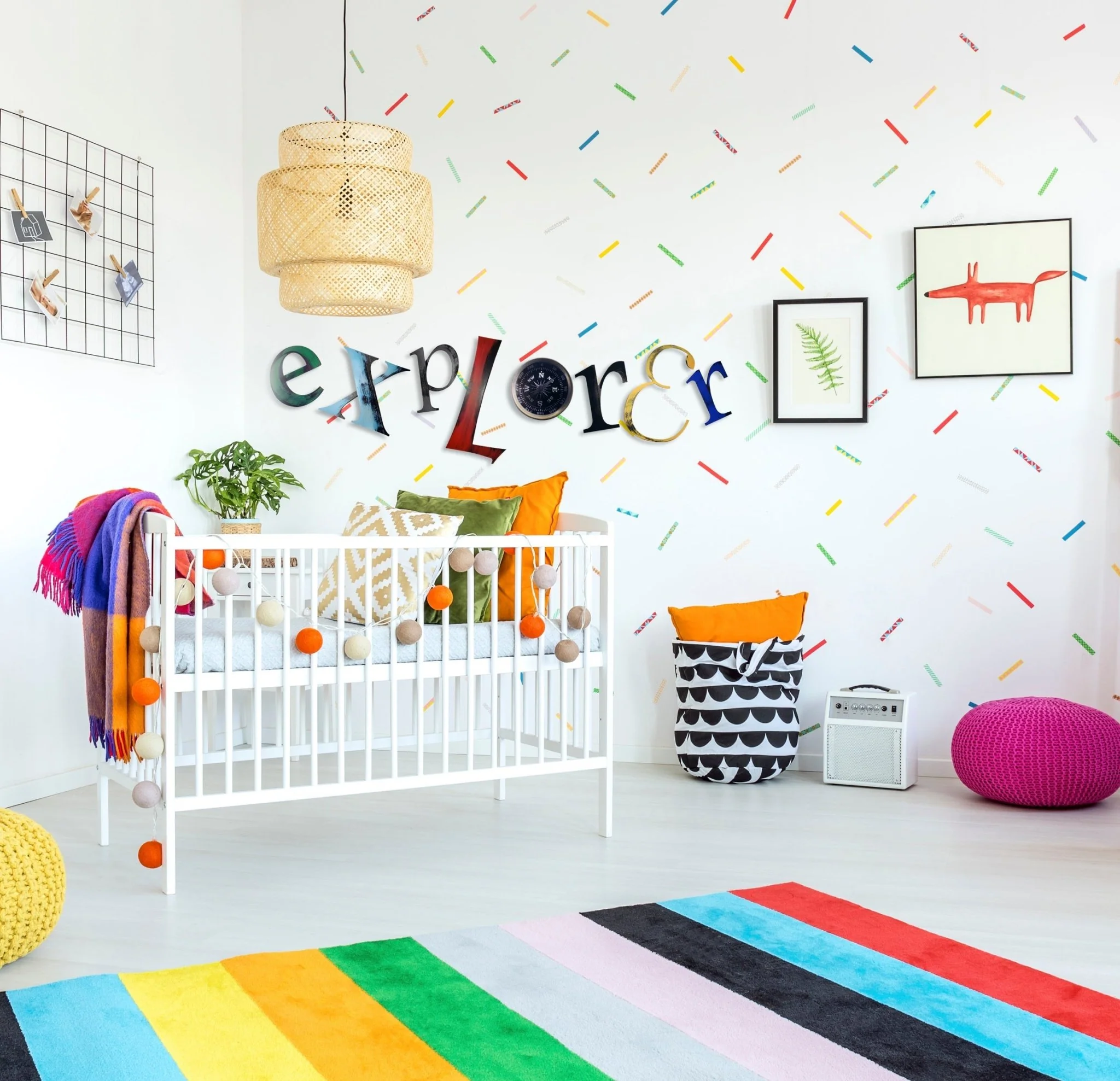 Hand Painted 'explorer' Word Wall Art - Image 5