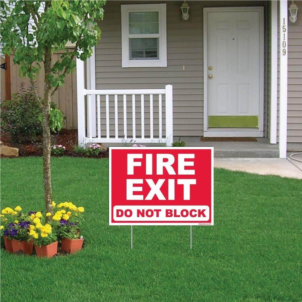 Fire Exit Sign or Sticker - Image 18