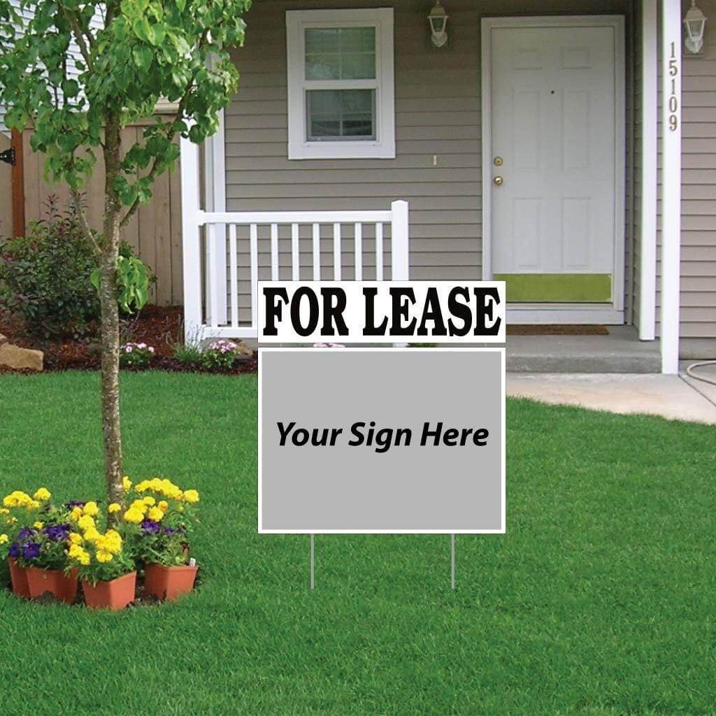 For Lease Real Estate Yard Sign Rider Set