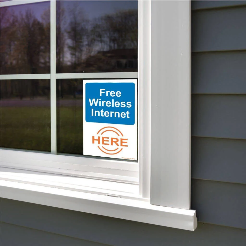 Free Wireless Internet Sign or Sticker - Image 9