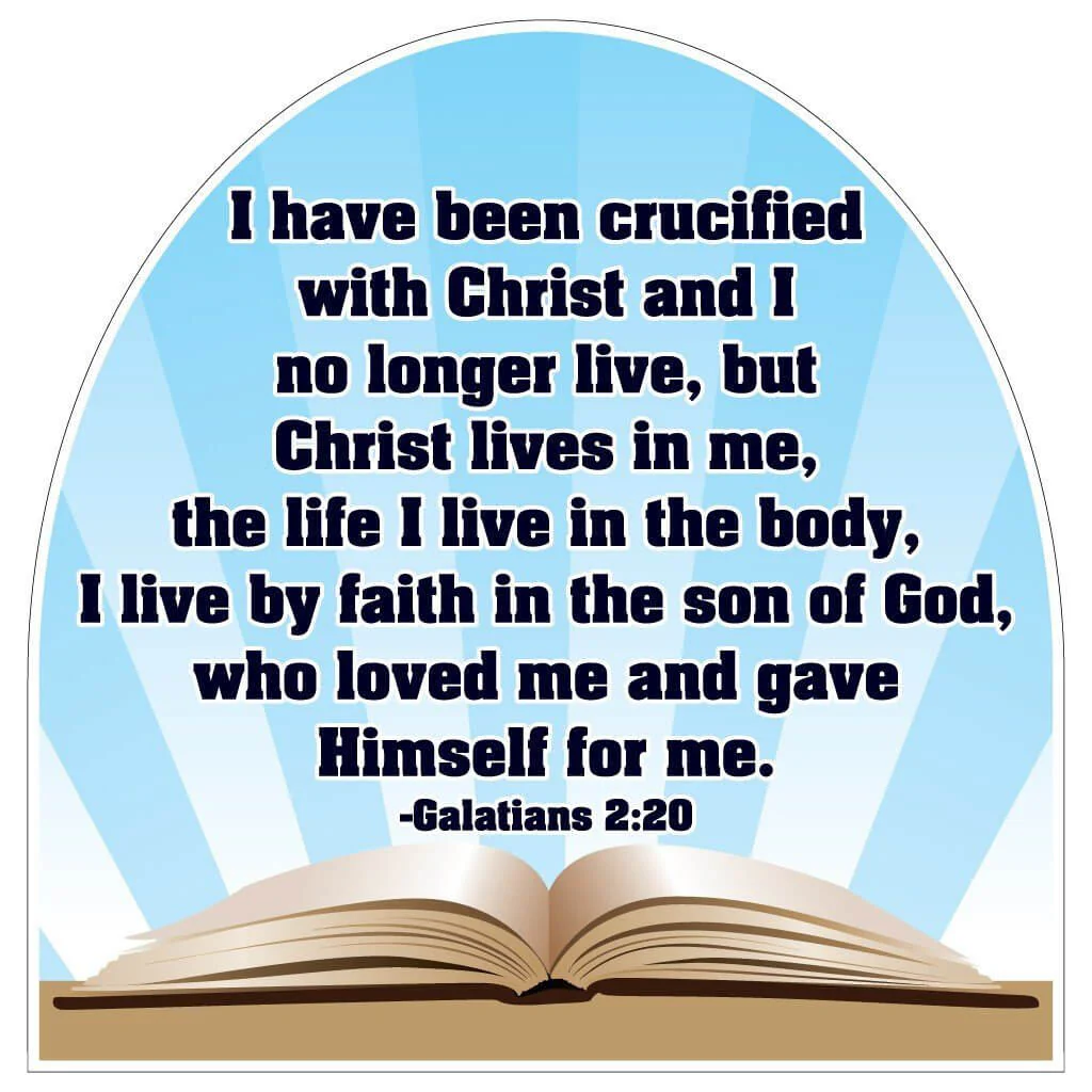 Galatians 2:20 Shaped Yard Sign - Image 2