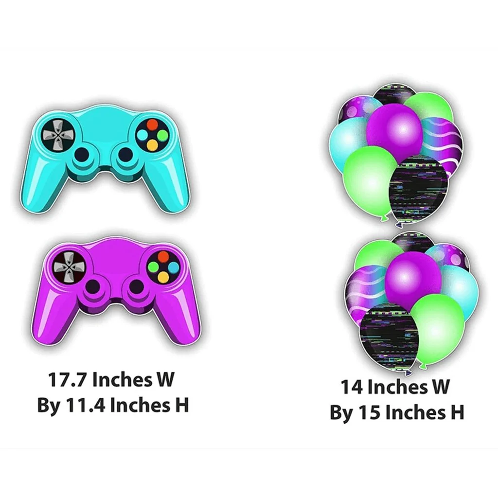 Gamer Birthday Yard Card - 9pcs - Image 4