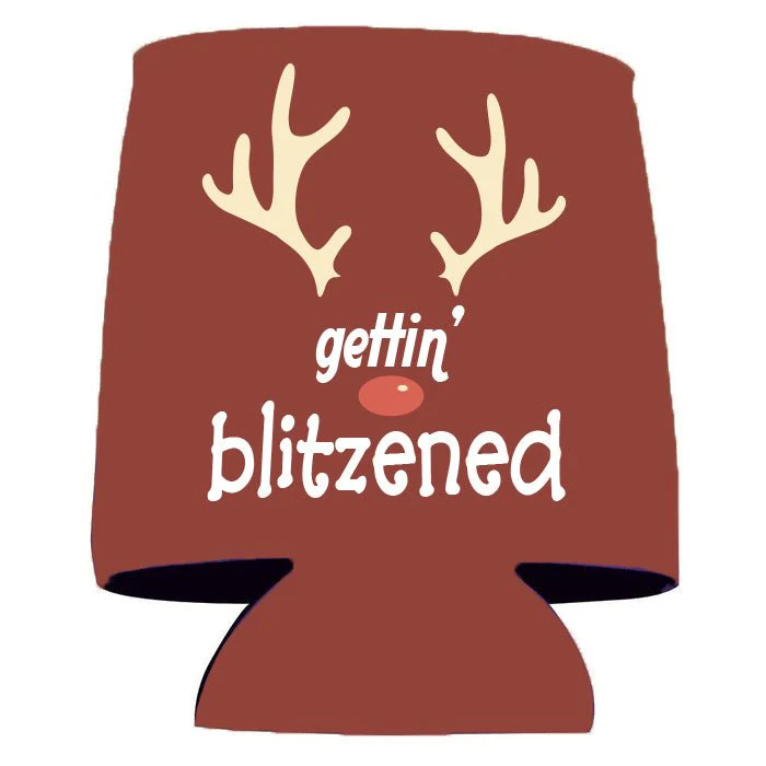 Gettin' Blitzened Holiday Can Coolers - Image 2