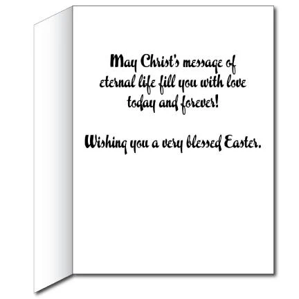2'x3' Giant Religious Cross in Hands Easter Greeting Card - Image 3