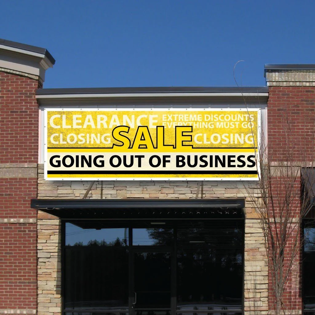 Going Out of Business Vinyl Banner - Image 4