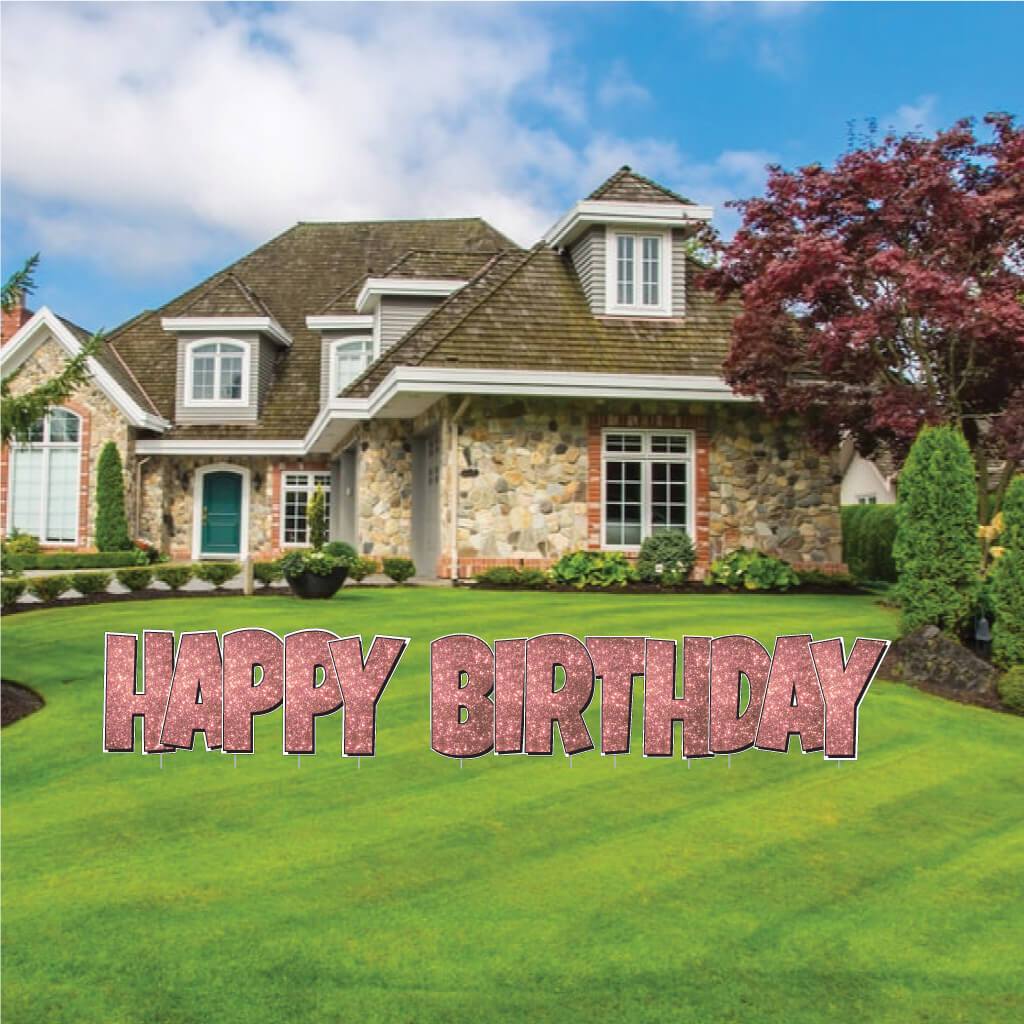 Luckiest Guy Happy Birthday Sparkle Yard Card - 5 pc Set - Image 17