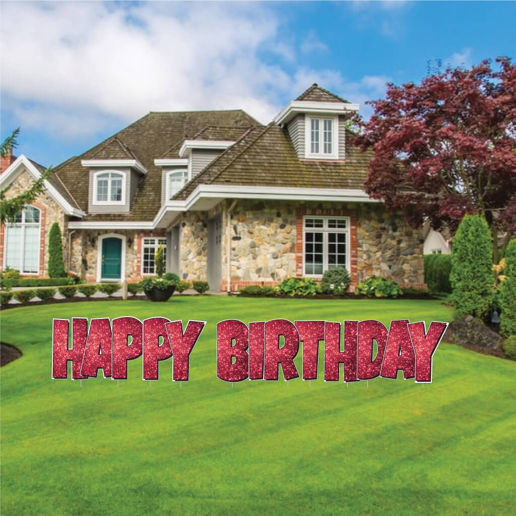Luckiest Guy Happy Birthday Sparkle Yard Card - 5 pc Set - Image 18