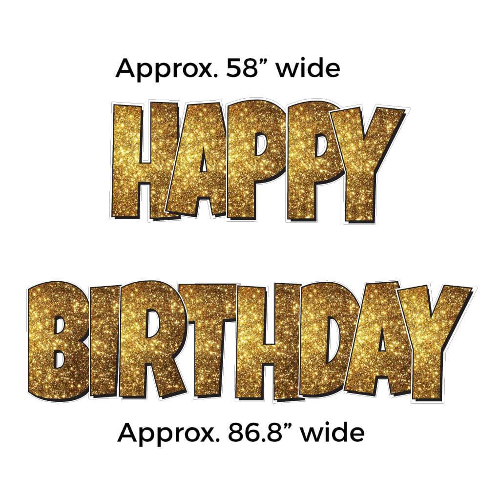 Luckiest Guy Happy Birthday Sparkle Yard Card - 5 pc Set - Image 5