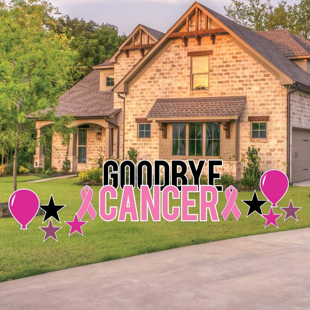 Goodbye Cancer Yard Letters - 23 Pcs