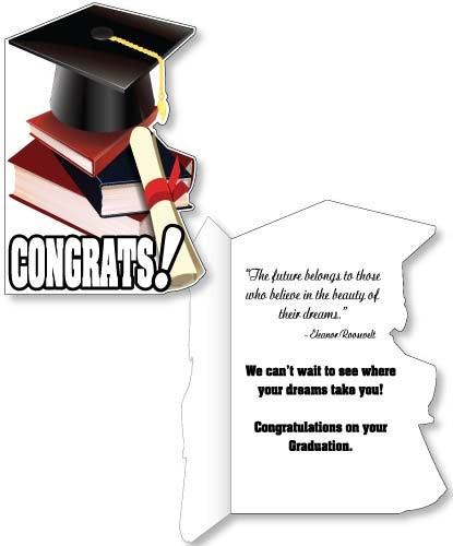 3' Giant Graduation Cap Shaped Greeting Card - Image 2