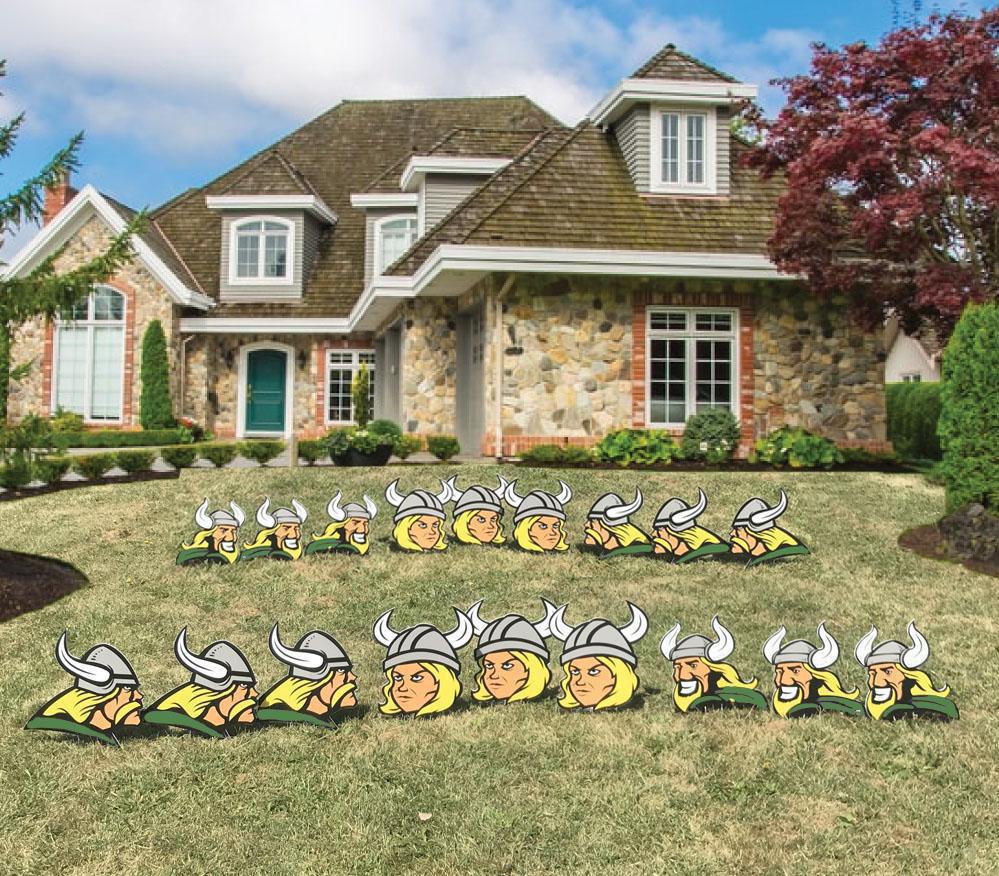 Viking Mascot Yard Sign Accessory Set