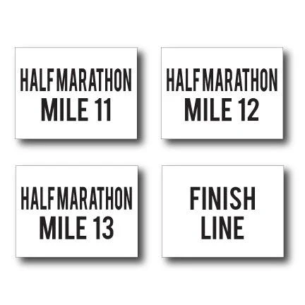Half Marathon Simple Yard Sign Package - Image 6