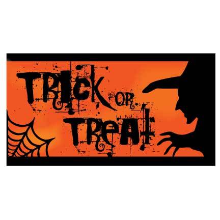 Trick or Treat Waterproof Vinyl Halloween Banner - Image 2