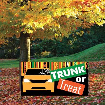 Trunk or Treat Waterproof Vinyl Banner