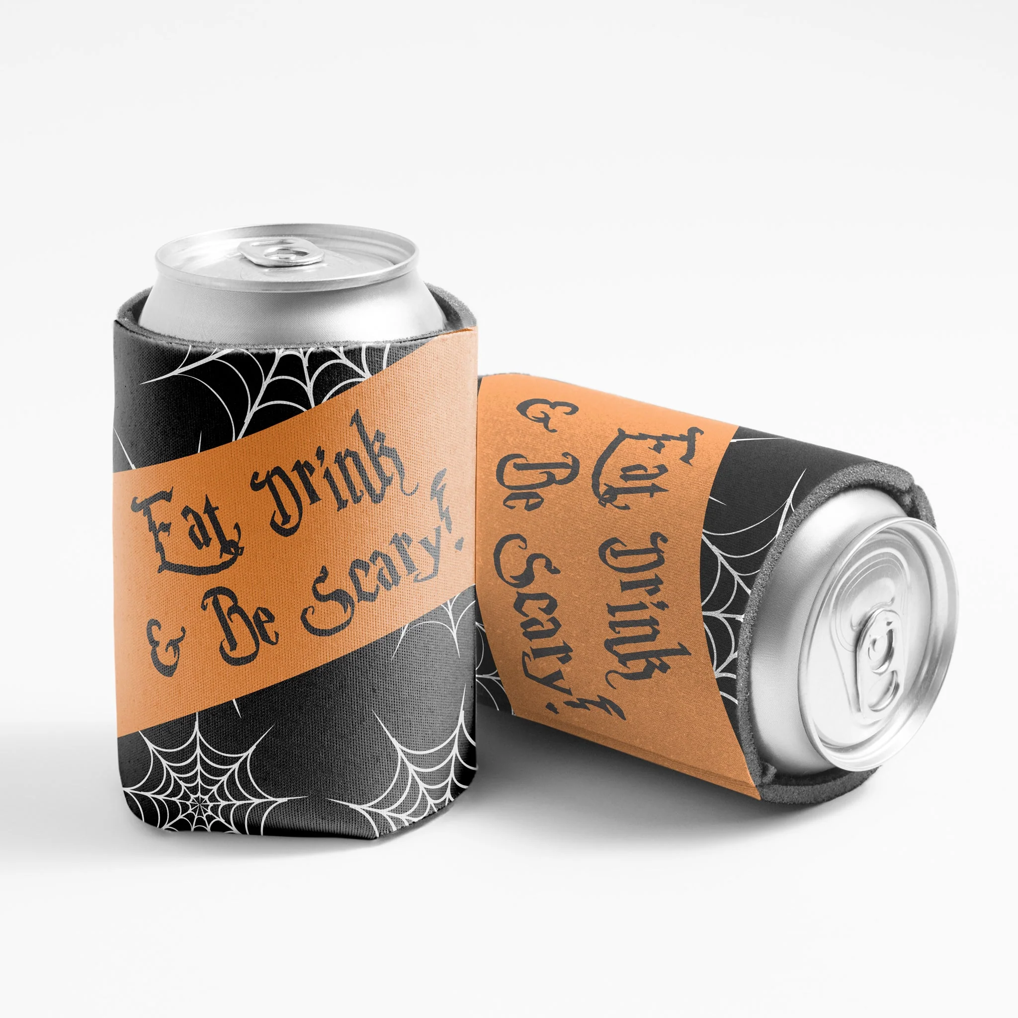 Eat, Drink, and Be Scary Halloween Party Can Cooler Set