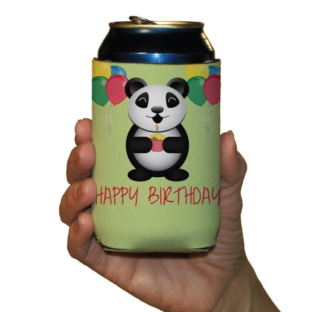 Happy Birthday Themed Can Cooler Set - Image 5