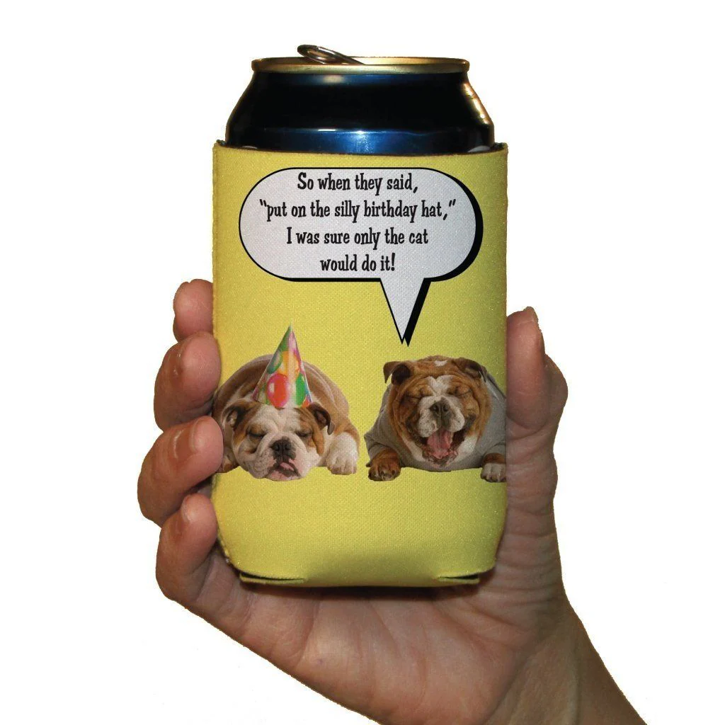 Happy Birthday Themed Can Cooler Set - Image 6