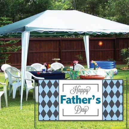 Happy Father's Day Argyle Banner