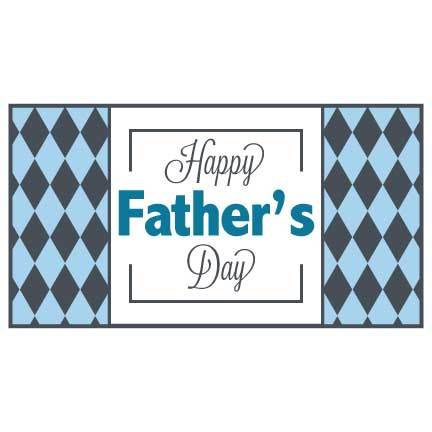 Happy Father's Day Argyle Banner - Image 2