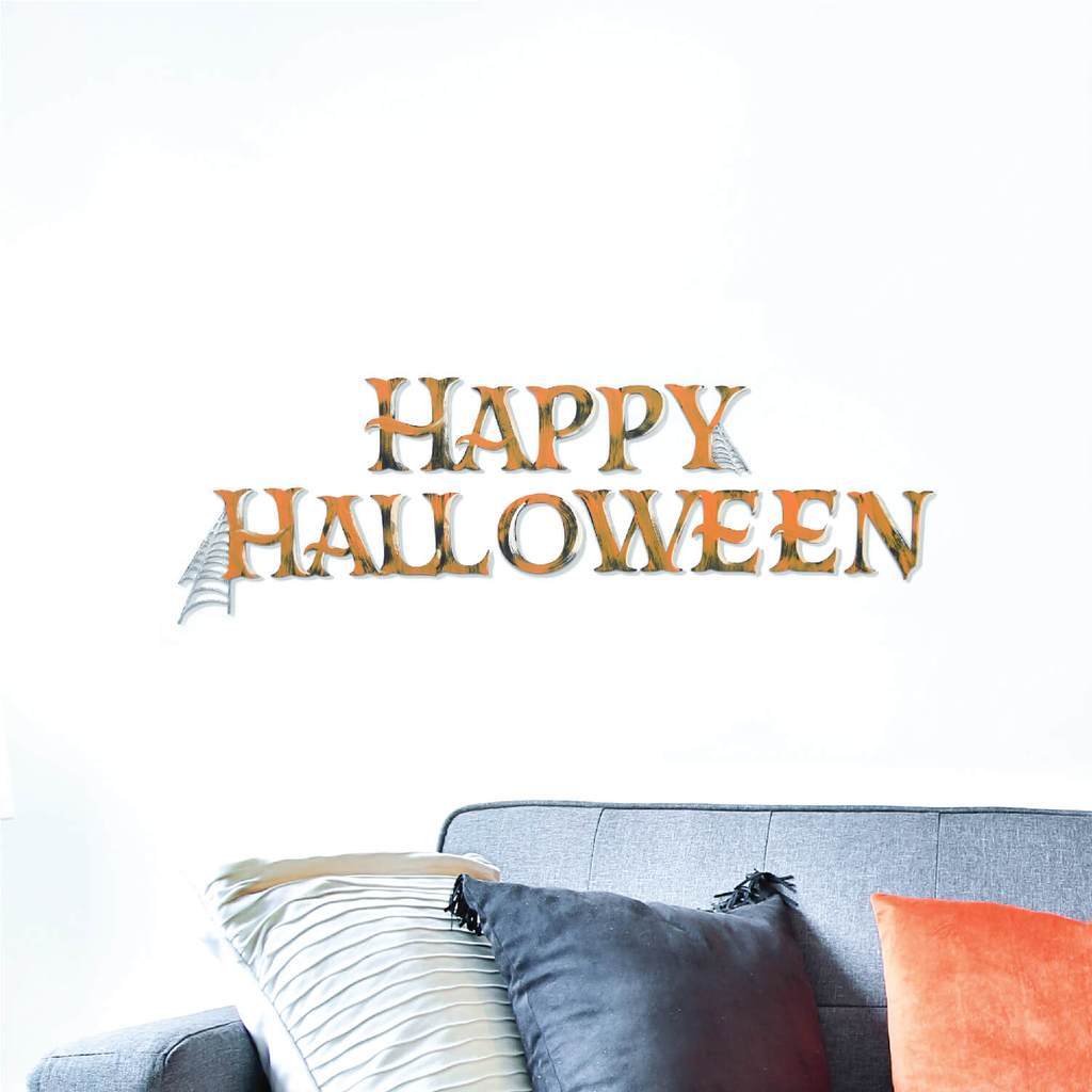 Happy Halloween Handpainted 3D Wall Decor