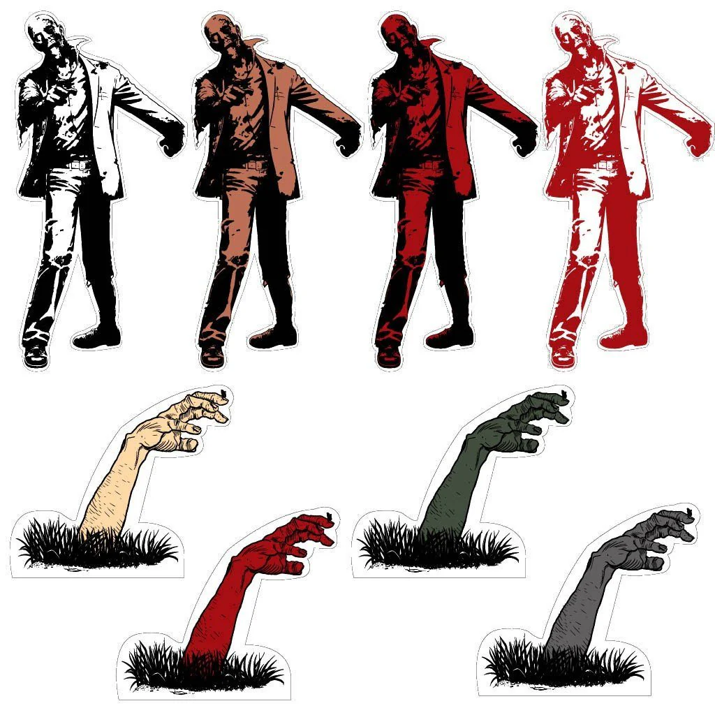 Happy Halloween Scary Lawn Decoration set of 18 - Image 3