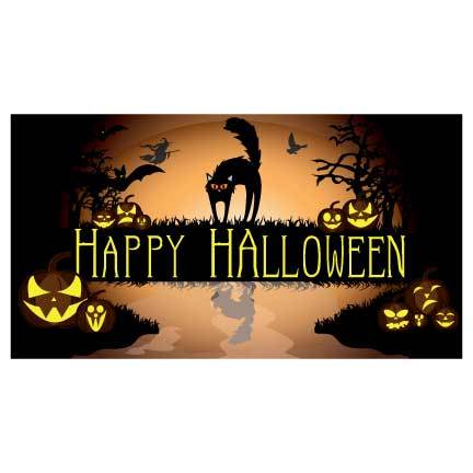 Happy Halloween Waterproof Vinyl Banner - Image 2
