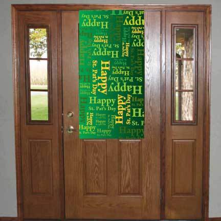 Happy St. Patrick's Day Vinyl Door Banner - Image 2