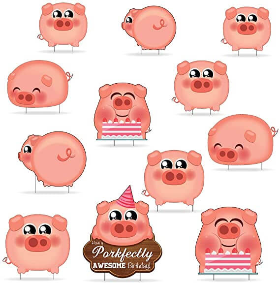 Have A Porkfectly Awesome Birthday Yard Decoration - Image 2