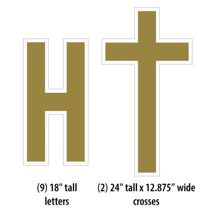 He Is Risen Religious Easter Yard Card Letters - Image 3