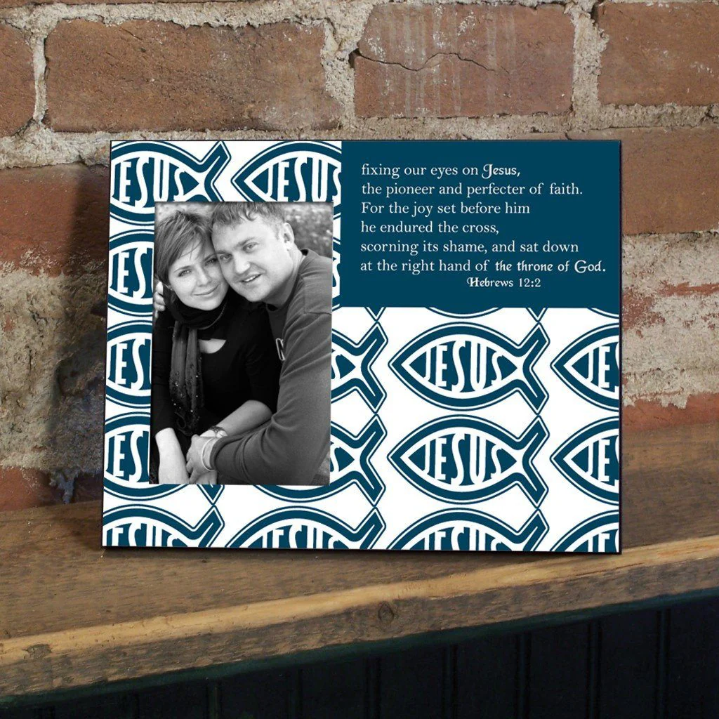 Hebrews 12:2 Decorative Picture Frame