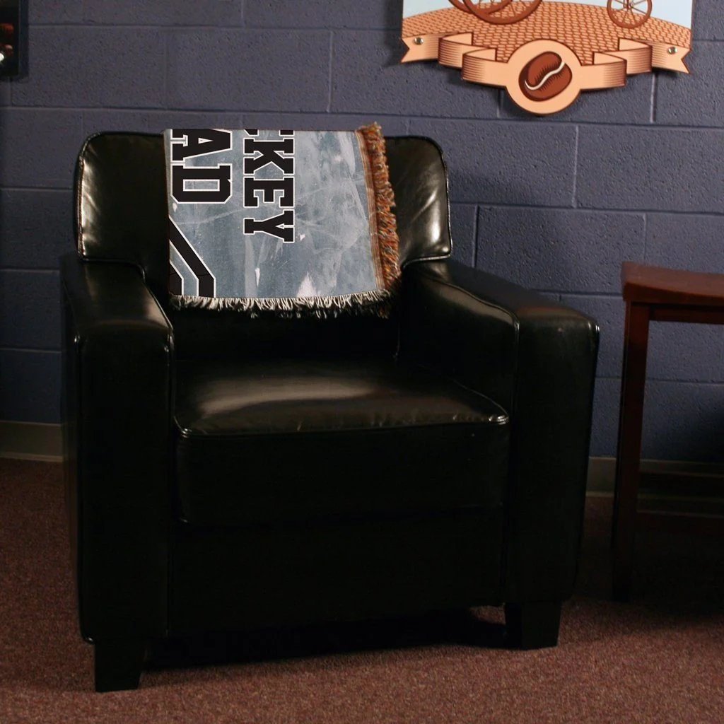 Hockey Dad Woven Blanket - Image 2