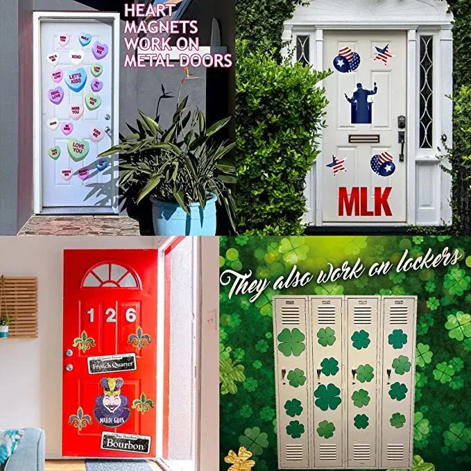 Holiday Garage Magnet Bundle, 4-in-1: Martin Luther King Day, Valentine's Day, Mardi Gras and St. Patrick's Day - Image 5
