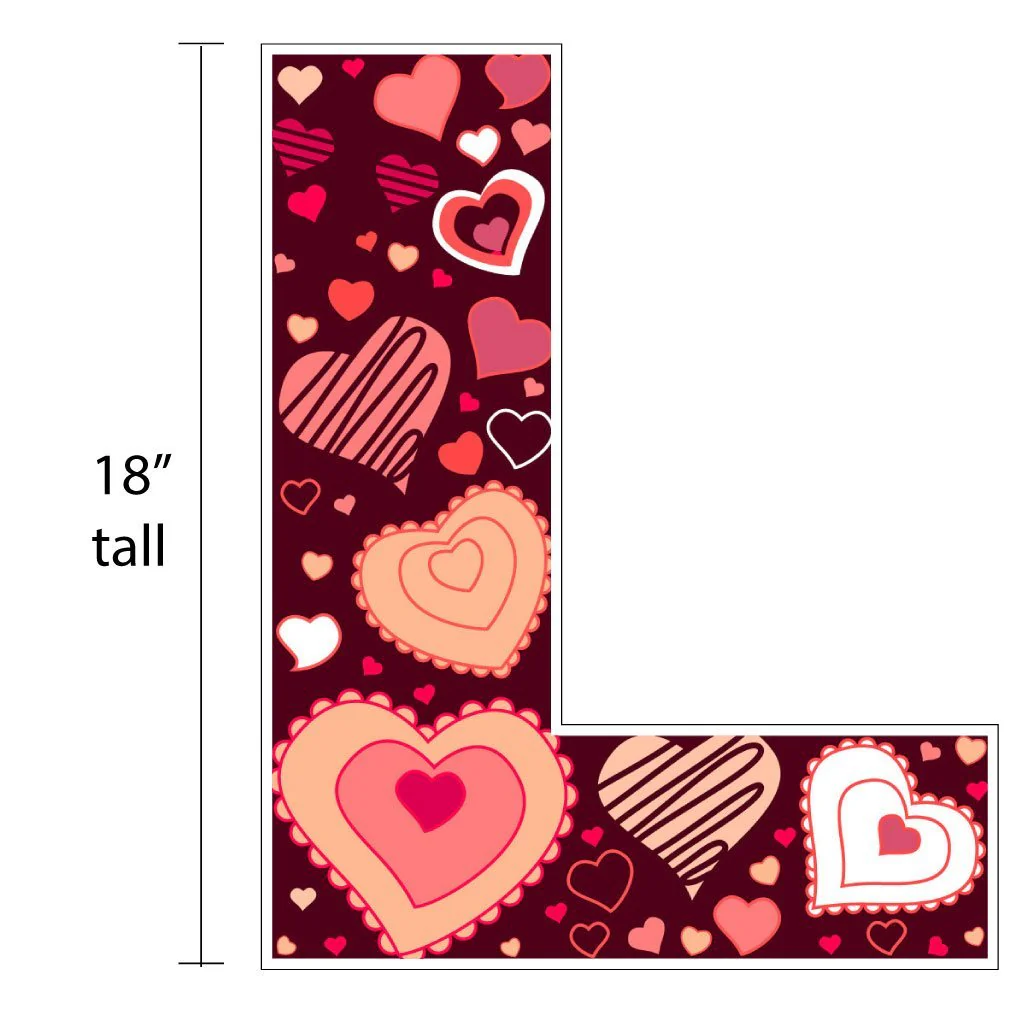 I LOVE U | Valentine Yard Letter Set - Image 3