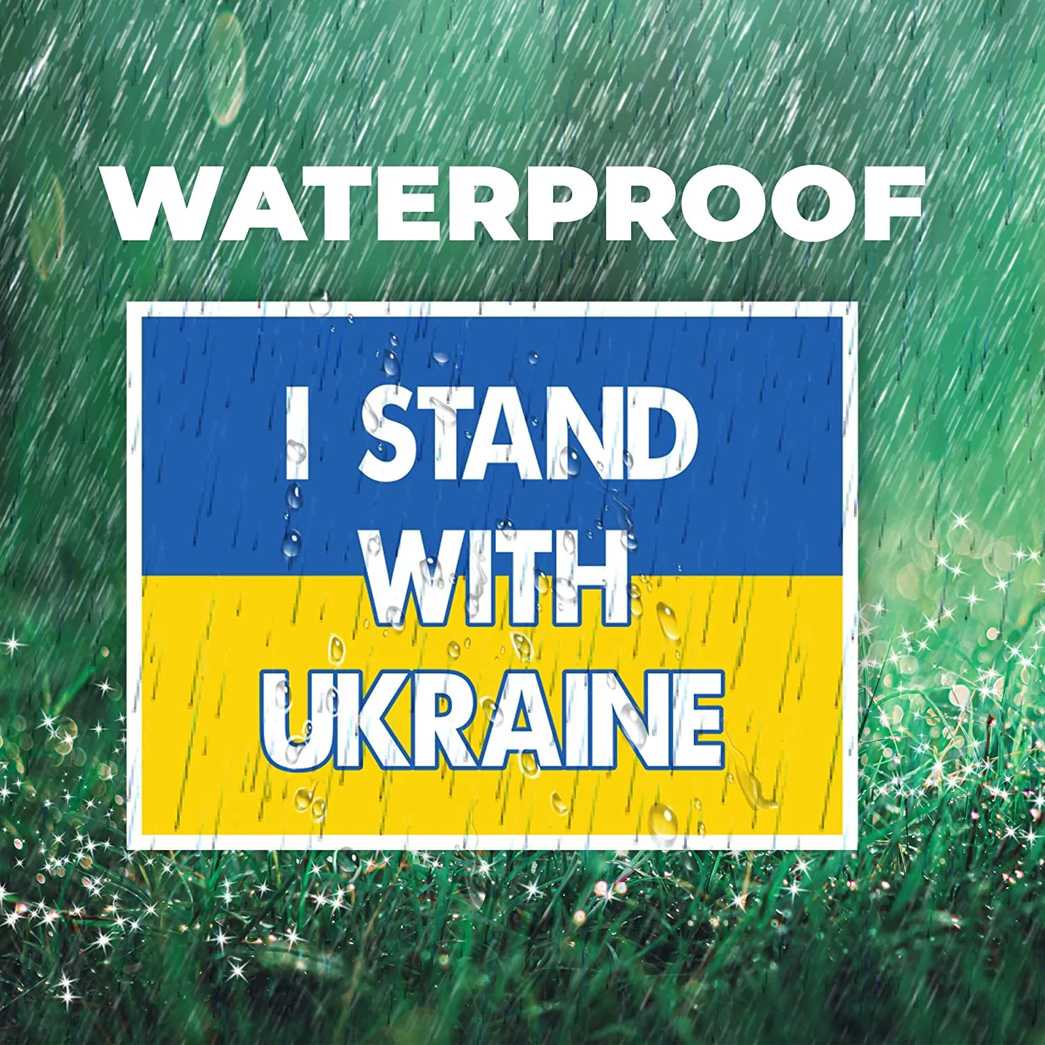 I Stand with Ukraine 24x36 Yard Sign - Image 2