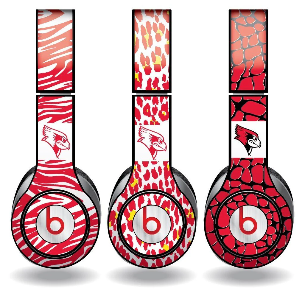 Illinois State Animal Prints Skin Set of 3 for Beats Solo HD Headphones